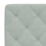 vidaXL Cadre de lit avec tête de lit Gris clair 140x190 cm Velours