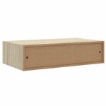 vidaXL Étagère à tiroir murale chêne et blanc 40x23 5x10 cm MDF