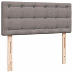 VidaXL Cadre de lit ottoman avec matelas taupe 120x190 cm tissu