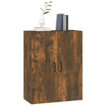 vidaXL Armoire suspendue Chêne fumé 69 5x34x90 cm Bois d'ingénierie