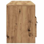 vidaXL Meuble TV chêne artisanal 150x33 5x45 cm bois d'ingénierie