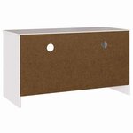 Meuble TV vidaXL "DRAMMEN" Blanc 99x43x55 cm en bois massif de pin