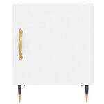 vidaXL Tables de chevet 2 Pièces blanc 40x40x50 cm bois d’ingénierie