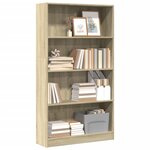 vidaXL Bibliothèque chêne sonoma 80x24x143 cm bois d'ingénierie