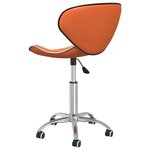Vidaxl chaises à manger pivotantes lot de 2 orange similicuir