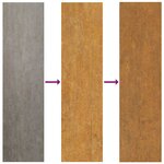 vidaXL Jardinière rouillé 100x100x30 cm acier inoxydable