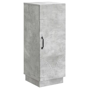 vidaXL Buffet Gris béton 33 x 34 5 x 87 cm Bois d'ingénierie