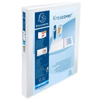 10 Classeurs personnalisable rigide 2 poches KreaCover® 4 anneaux en D 30mm A4 maxi  blanc EXACOMPTA