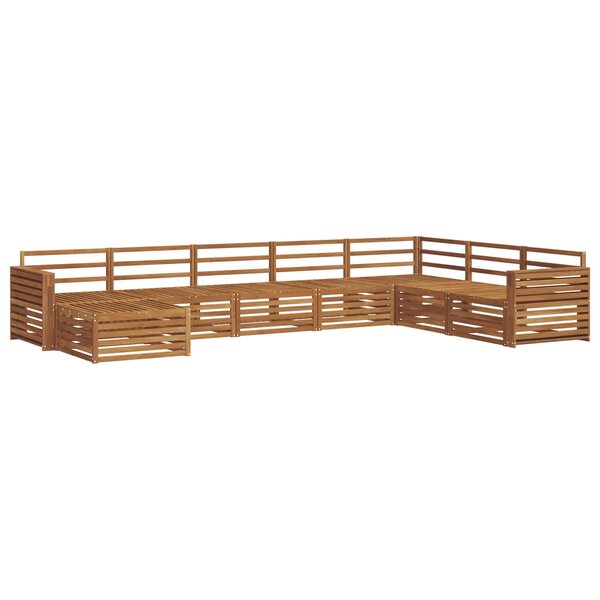 vidaXL Ensemble de canapés d'extérieur 8 pc Naturel