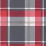 vidaXL Coussin de palette motif à carreaux rouge 70x40x12 cm tissu