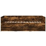 vidaXL Lit de jour et tiroirs chêne fumé 90x200 cm bois d'ingénierie