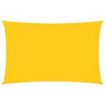 vidaXL Voile de parasol tissu oxford rectangulaire 4x7 m jaune