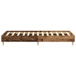vidaXL Cadre de lit sans matelas vieux bois 100x200 cm bois ingénierie