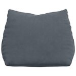 vidaXL Coussin de Dos Gris foncé 45 x 20 x 35 cm