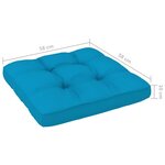 Vidaxl salon de jardin palette 4pièces avec coussins pin imprégné de vert