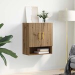 vidaXL Meuble mural chêne artisanal 60 x 31 x 70 cm Bois d'ingénierie