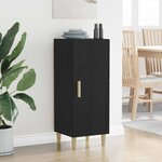 vidaXL Buffet Chêne noir 34 5 x 34 x 90 cm Bois d'ingénierie
