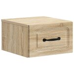vidaXL Cabinet de chevet mural Chêne Sonoma 34 5 x 33 x 20 cm