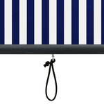 vidaXL Store roulant d'extérieur 120x250 cm Bleu et blanc