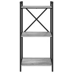 vidaXL Étagère Sonoma gris 40 x 30 x 85 cm Bois d'ingénierie