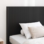 vidaXL Cadre de lit avec rangement et tête de lit Noir 75 x 190 cm