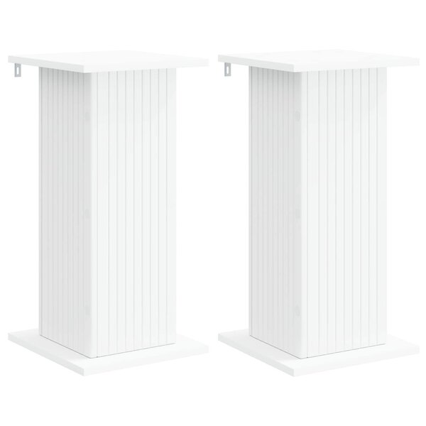 vidaXL Support de Plante 2 pc Blanc 30 5 x 30 x 60 5 cm