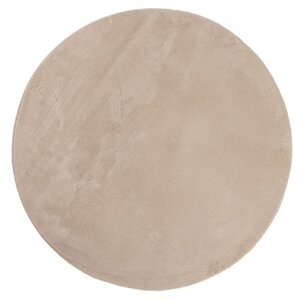 vidaXL Tapis HUARTE à poils courts doux et lavable sable Ø 100 cm