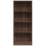 vidaXL Bibliothèque chêne marron 60x24x143 cm bois d'ingénierie
