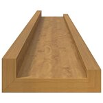 vidaXL Étagère Murale 4 Pièces Beige 80 x 9 x 3 cm Bois d'ingénierie