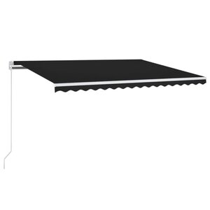 vidaXL Auvent manuel rétractable 400x350 cm Anthracite