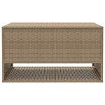vidaXL Coffre à coussins d'extérieur beige 100x55x55 5 cm polyrotin