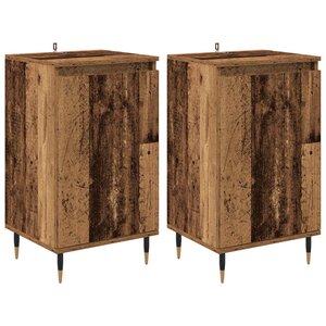 vidaXL Buffet 2 Pièces Bois Ancien 40 x 35 x 70 cm