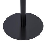 Borne d'hygiène noire avec support - rubbermaid -  - acier 420x158x255mm