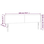 vidaXL Têtes de lit 2 Pièces Cappuccino 90x5x78/88 cm Similicuir