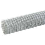 vidaXL Grillage pour volière acier galvanisé 25x0 5 m argenté