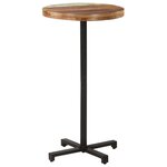 vidaXL Table de bistro Carrée Ø60x110 cm Bois de récupération massif