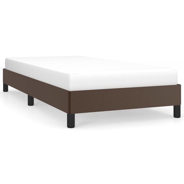vidaXL Cadre de lit sans matelas marron 100x200 cm similicuir
