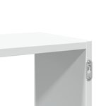 vidaXL Étagère murale blanc 100x25x50 cm bois d'ingénierie