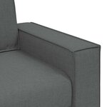 vidaXL Ensemble de Canapés 3 Pièces Gris 220 x 78 x 84 cm tissu