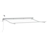 vidaXL Cadre de store électrique avec LED Blanc 3 5 x 2 m Aluminium