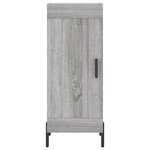 vidaXL Buffet Sonoma gris 34 5x34x90 cm Bois d'ingénierie