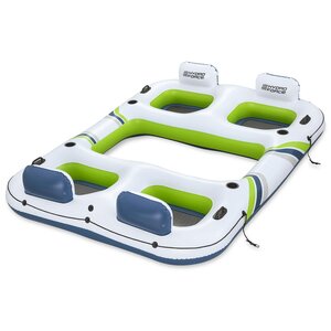 Bestway Île flottante Hydro-Force Blanc Bleu et Vert 302 x 219 cm PVC