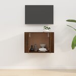 vidaXL Meuble TV mural Chêne marron 57x34 5x40 cm