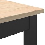 vidaXL Table de bar Naturel 110 x 55 x 105 cm Bois de pin massif