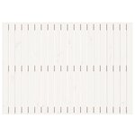 vidaXL Tête de lit murale Blanc 127 5x3x90 cm Bois massif de pin