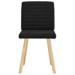 vidaXL Chaises à manger lot de 2 noir tissu