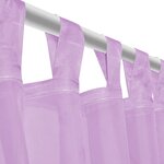 vidaXL Rideau occultant 2 Pièces Voile 140 x 225 cm Lilas