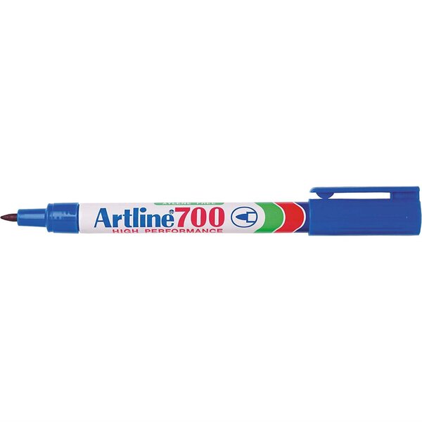 Marqueur '700' permanent indélébile pointe conique 0 7 mm bleu ARTLINE