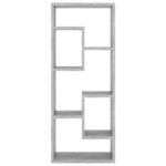 vidaXL Étagère murale Gris béton 36x16x90 cm Bois d'ingénierie