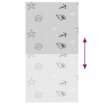 vidaXL Store enrouleur de douche 130x240 cm largeur du tissu 126 cm